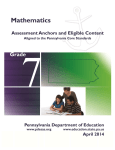 Mathematics, Grade 07 - Sharpsville Area School District