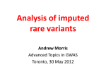 Analysis of imputed rare variants