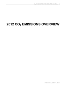 2012 co2 emissions overview - International Energy Agency