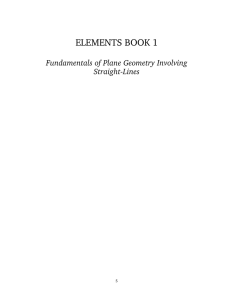 Elements, Book I