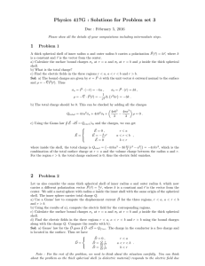 Physics 417G : Solutions for Problem set 3