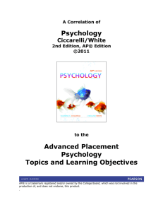 Psychology, Ciccarelli/White, 2nd Edition