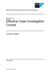 Effective Case Investigation Course
