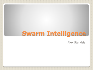 Swarm intelligence