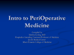 IntrotoPeri-Operative MedicineUpdated