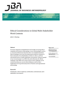 Ethical Considerations in Global Multi