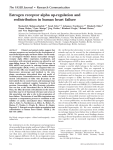 Estrogen receptor alpha up-regulation