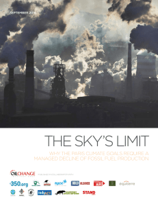 The Sky`s Limit - Oil Change International