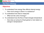 Section 10.2 The Flow of Energy