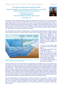 The Southern Ocean Observing System (SOOS)