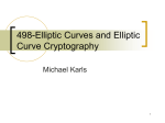Elliptic Curves and Elliptic Curve Cryptography - e