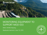 Monitoring Equipment to Support MOD-033