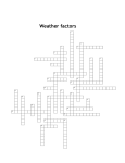 Weather factors - Armuchee Middle School