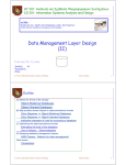 Data Management Layer Design (II)