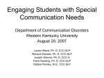 Engaging Students with Special Communication Needs