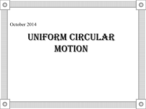 Uniform circular motion (PPT)