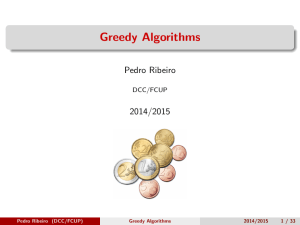 10 - Greedy Algorithms