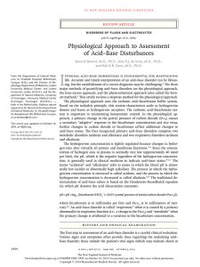 Physiological Approach to Assessment of Acid–Base Disturbances