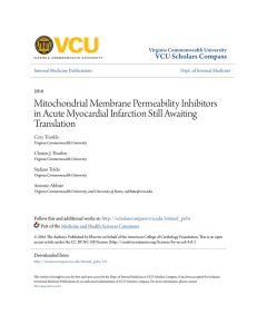 Mitochondrial Membrane Permeability Inhibitors in Acute Myocardial