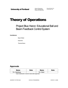 Theory of Operations - University of Portland