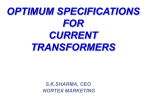 optimum specifications for current transformers