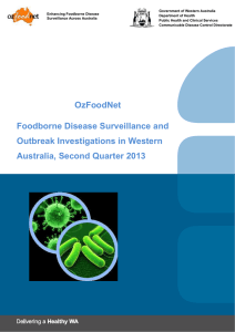 3. Foodborne and suspected foodborne disease