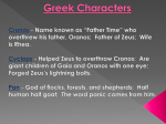 Greek Chracters Power Point