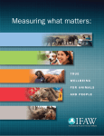 Measuring what matters - International Fund for Animal Welfare
