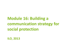 Building a communication strategy for social protection
