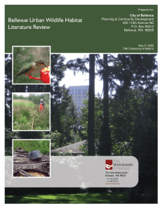 Bellevue Urban Wildlife Habitat Literature Review