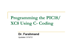 Programming the PIC18/ XC8 Using C