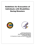 Guidelines for Evacuation of Individuals with Disabilities During