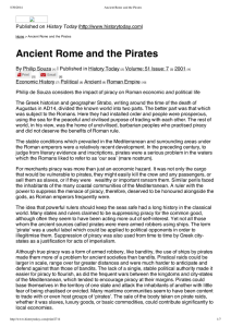 Ancient Rome and the Pirates