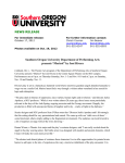 Press Release - Inside SOU - Southern Oregon University
