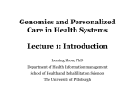 Lecture 1 - Health Computing: Pitt CPATH Project