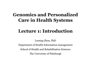 Lecture 1 - Health Computing: Pitt CPATH Project