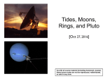 Tides, Moons, Rings, and Pluto