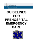 St. Anthonys Pre Hospital Manual - Rock Township Ambulance District