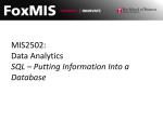 Data Modeling - Temple Fox MIS
