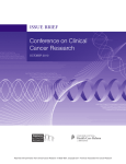 Conference on Clinical Cancer Research