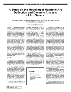 A Study on the Modeling of Magnetic Arc Deflection and Dynamic
