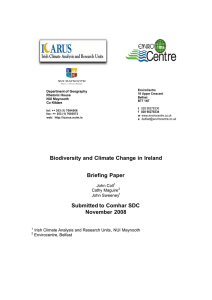 Biodiversity and Climate Change in Ireland