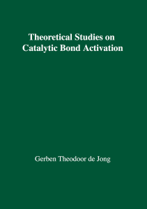 Theoretical Studies on Catalytic Bond Activation
