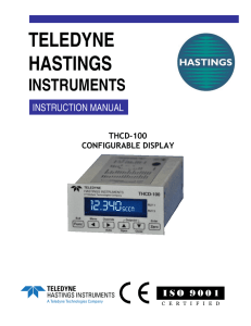 THCD-100 - Teledyne Hastings Instruments