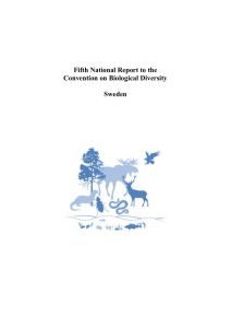 Fifth National Report to the Convention on Biological Diversity Sweden