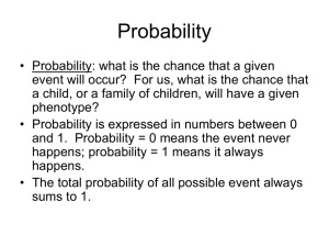 Probability and Statistics