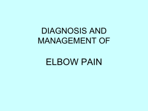 Elbow pain