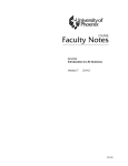 Associate Program Faculty Notes (Standard)