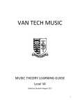 VAN TECH MUSIC MUSIC THEORY LEARNING GUIDE Level IIA