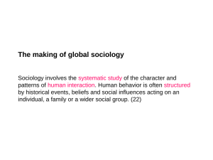 The making of global sociology